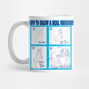 How to draw a real unicorn Mug